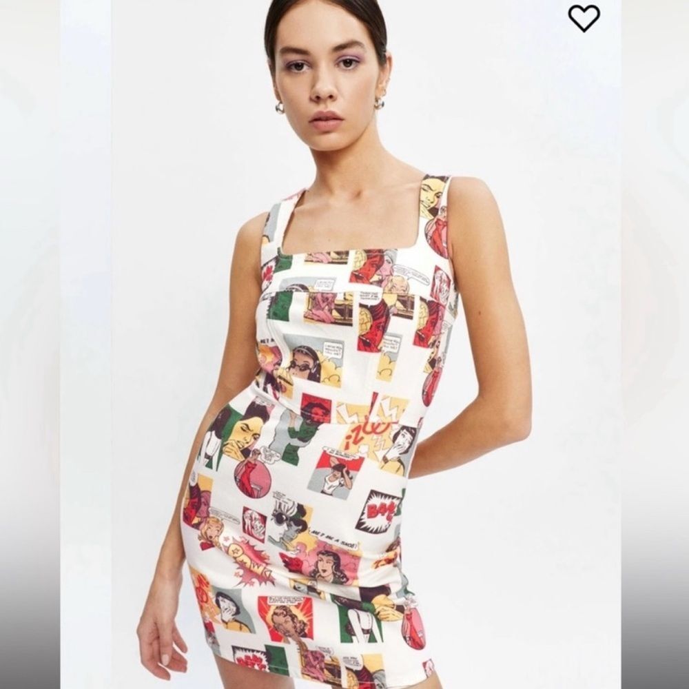 Reformation Davies Bustier Denim Mini Dress Comic Size 4